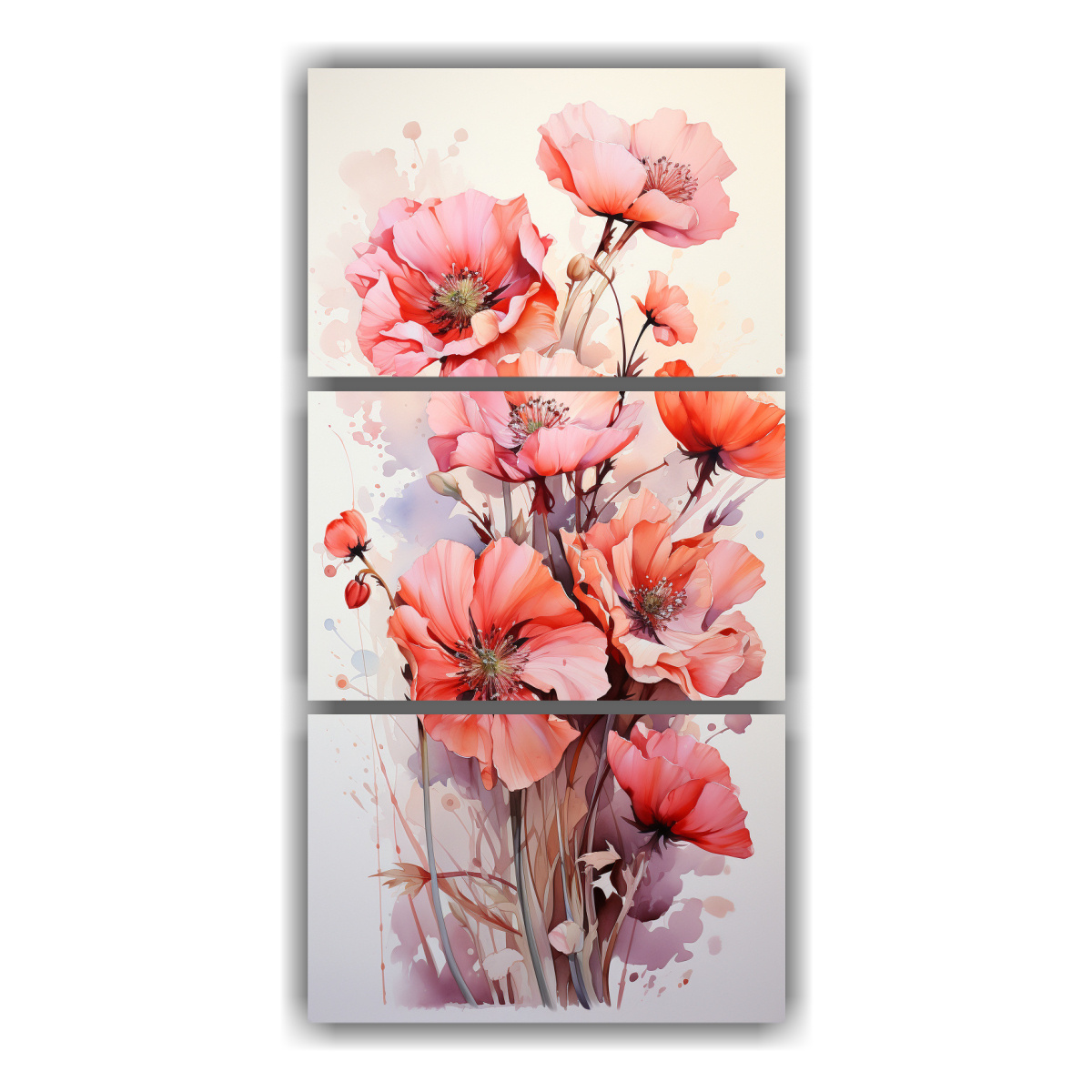 cuadro-abstracto-de-amapolas-en-blanco-y-rosa