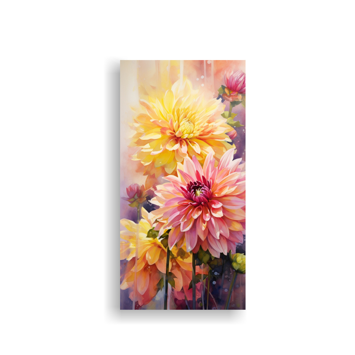 cuadro-abstracto-de-flores-de-dalias-amarillas-y-rosas