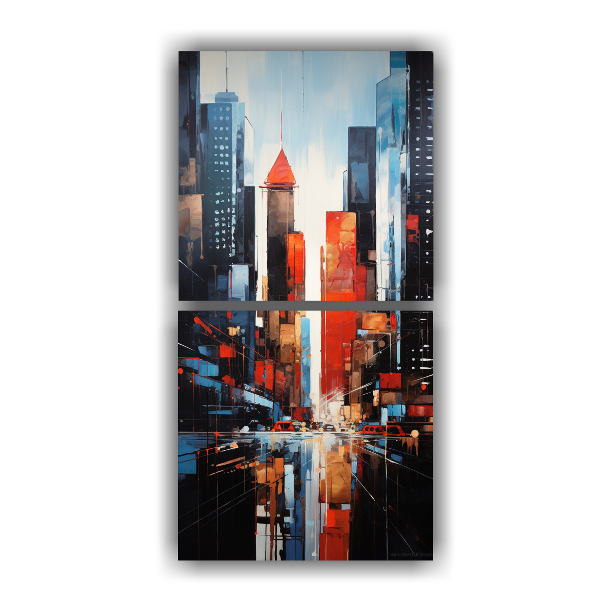 cuadro-abstracto-de-nueva-york-en-tonos-armoniosos