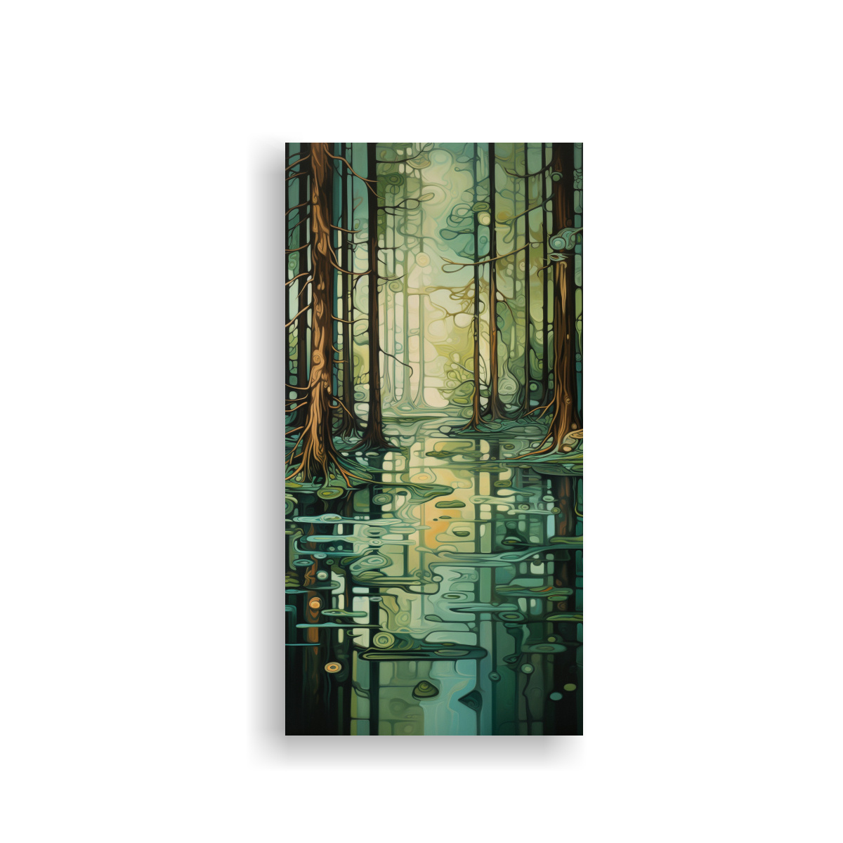 cuadro-abstracto-de-un-hermoso-estanque-forestal-para-decoraci-n-de-oficina-en-bastidor