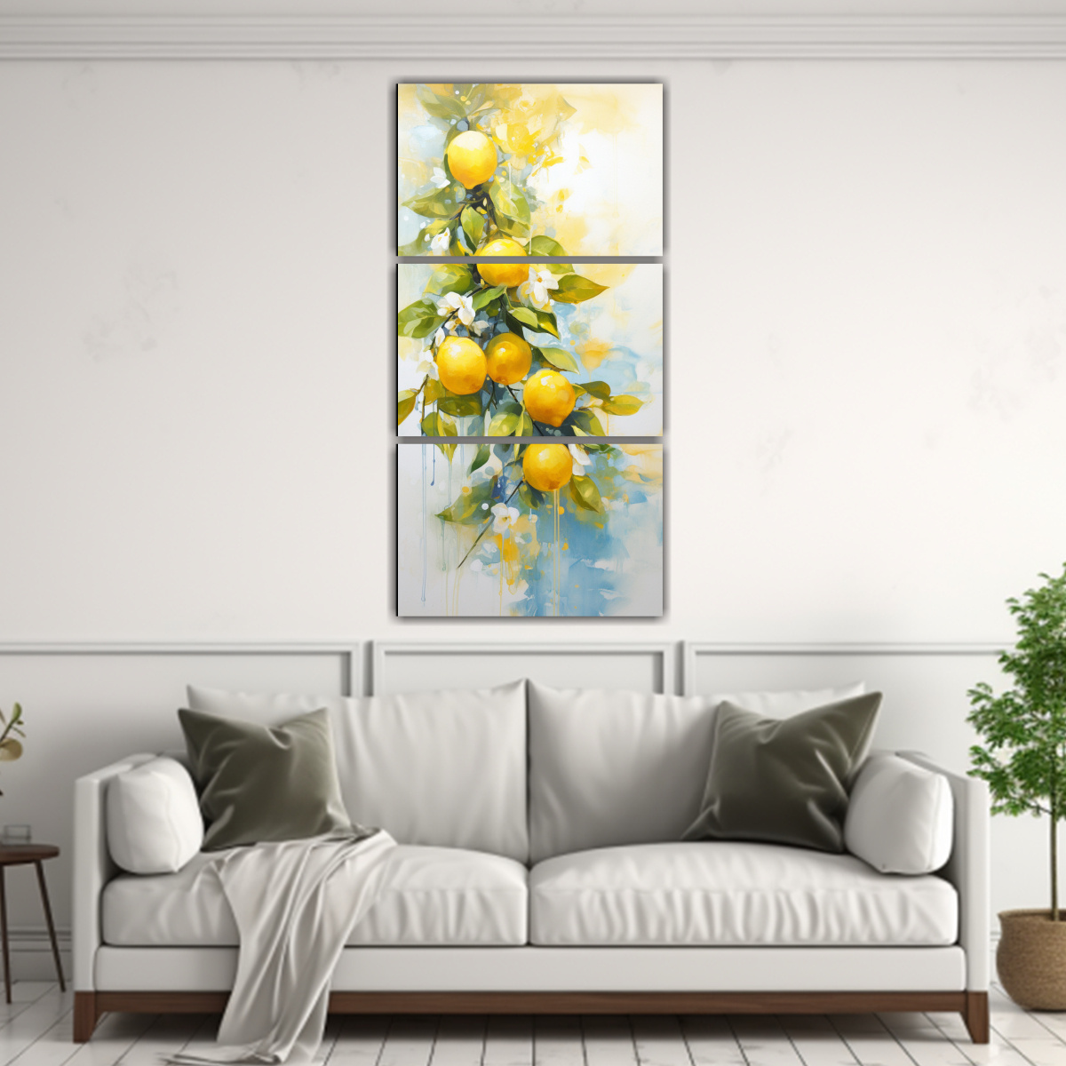 cuadro-abstracto-din-mico-de-un-limonero-en-colores-blanco-y-dorado-1