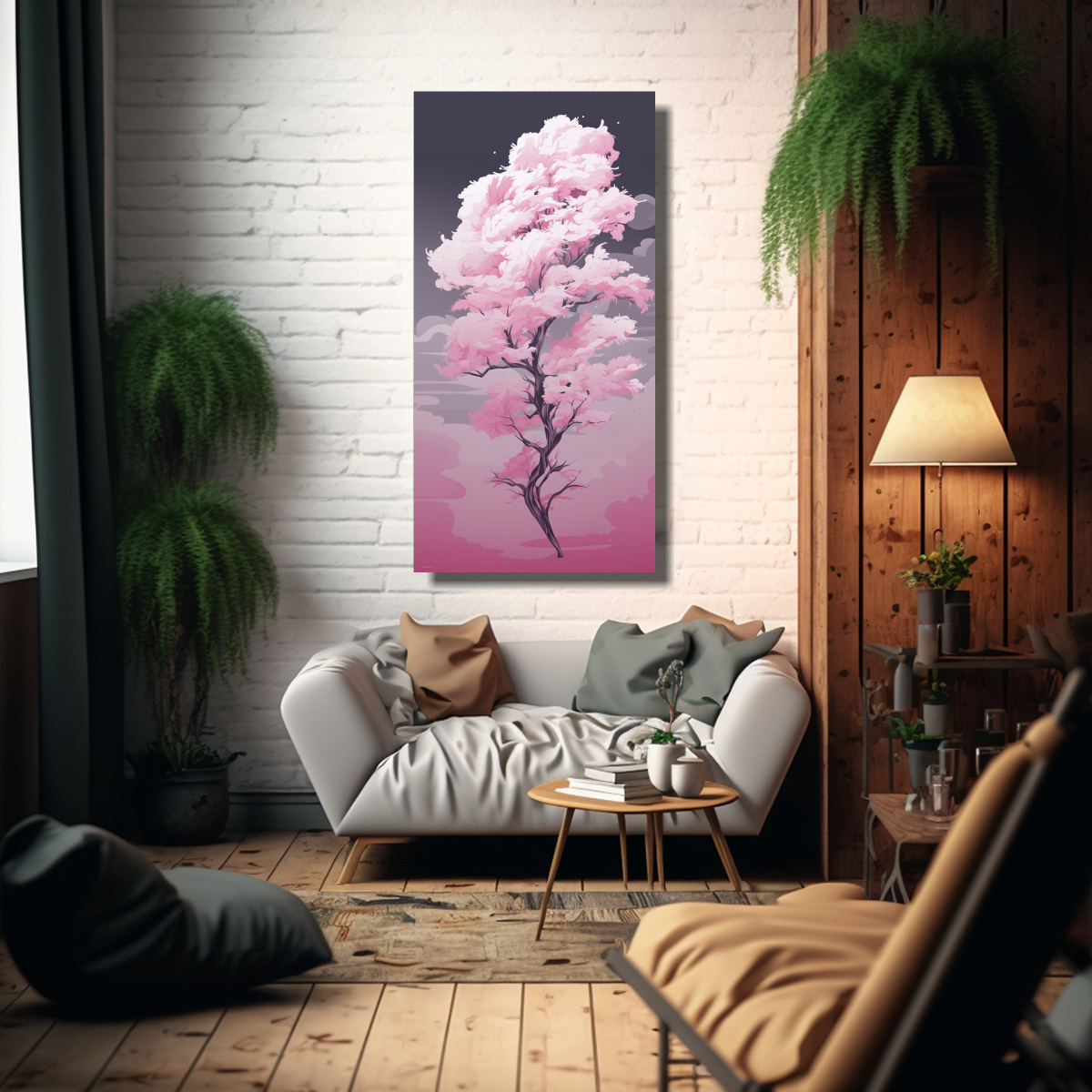 cuadro-abstracto-en-bastidor-de-madera-rbol-de-cipr-s-en-blanco-y-rosa-atm-sfera-neonoir-1-1