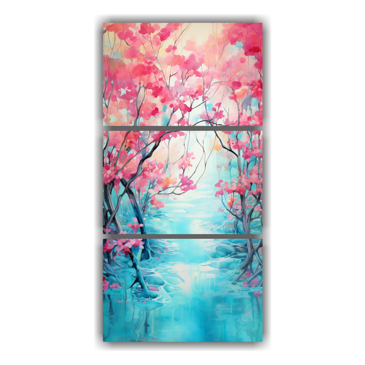cuadro-abstracto-original-de-rbol-de-mangle-en-turquesa-y-rosa