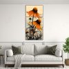 cuadro-bastidor-madera-girasoles-en-colores-naranja-y-negro-neonoir-1