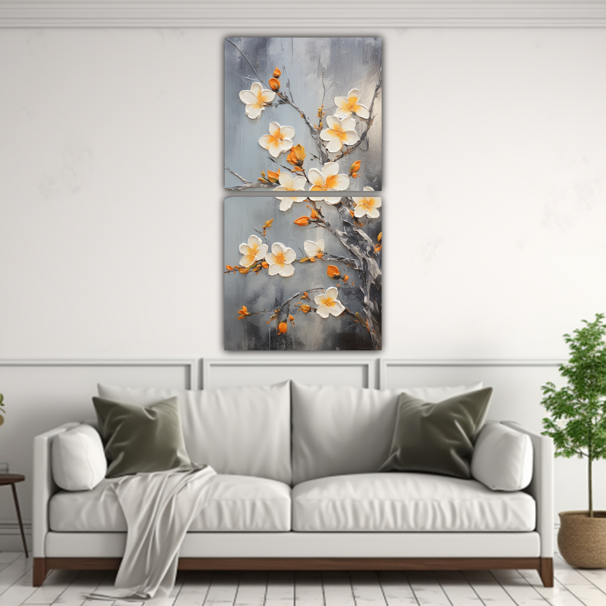 cuadro-de-arte-de-pared-en-armon-a-crom-tica-con-flores-de-cerezo-naranja-1