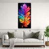 cuadro-de-decoraci-n-de-sala-con-hojas-de-acebo-en-colores-del-arco-ris-neonoir-ambiance-neo-1