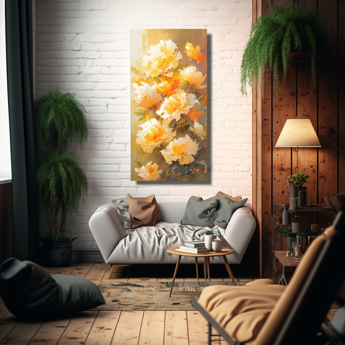 cuadro-de-decoraci-n-en-relieve-flores-amarillas-en-lienzo-en-el-estilo-de-pinturas-decorativas-1