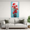 cuadro-de-flores-en-colores-rojo-y-turquesa-en-textura-vertical-set-de-2-telas-1
