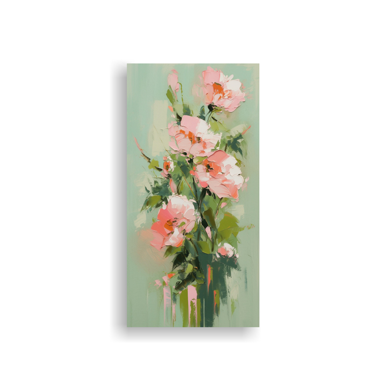 cuadro-de-flores-exuberantes-en-verde-y-rosa-en-lienzo