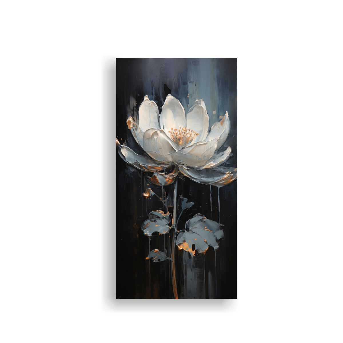 cuadro-de-lienzo-minimalista-flor-de-loto-negra-en-estilo-pintura-sobre-tela