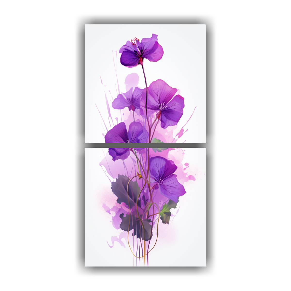 cuadro-de-lienzo-neonoir-con-hierbas-nasturtium-en-tonos-morados-para-el-comedor