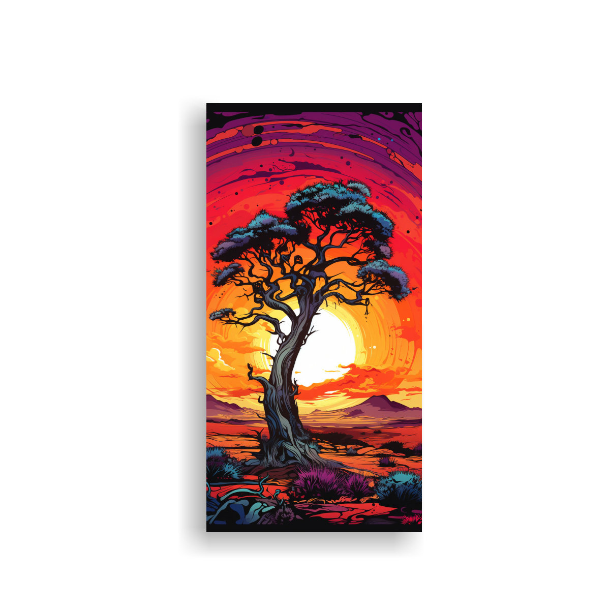 cuadro-de-madera-con-vibrantes-colores-de-una-sabana-y-un-rbol-en-el-desierto