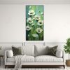 cuadro-de-pintura-fant-stica-con-amapolas-verdes-en-lienzo-1