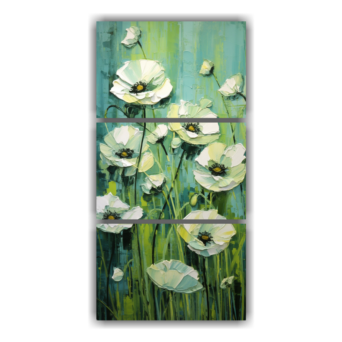 cuadro-de-pintura-fant-stica-con-amapolas-verdes-en-lienzo