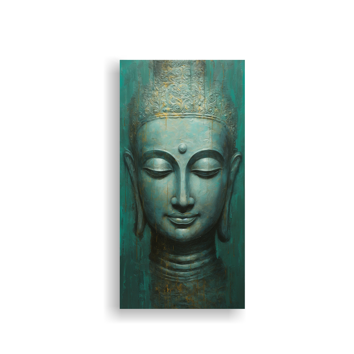 cuadro-decorativo-abstracto-estilo-plata-y-turquesa-con-rostro-de-buda-de-canva-vanguardia-unica