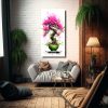 cuadro-decorativo-de-rbol-de-bons-i-bougainvillea-en-colores-verde-y-rosa-intenso-neo-1