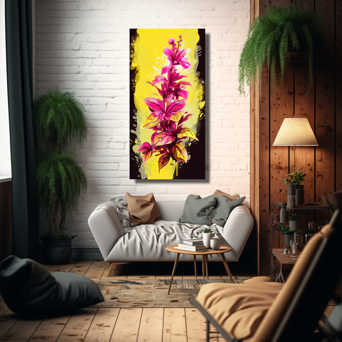 cuadro-en-bastidor-de-tonos-ba-o-a-basil-herbs-en-amarillo-y-rosa-con-atm-sfera-neonoir-1