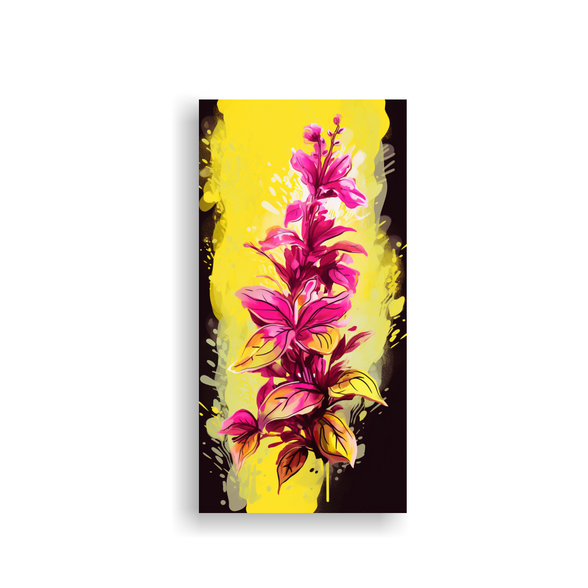 cuadro-en-bastidor-de-tonos-ba-o-a-basil-herbs-en-amarillo-y-rosa-con-atm-sfera-neonoir