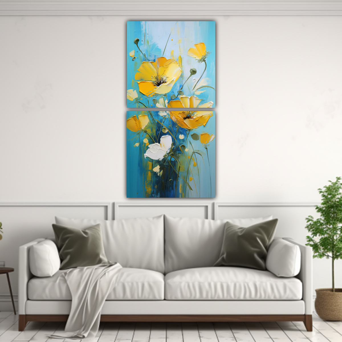 cuadro-en-lienzo-de-flores-amarillas-y-cian-con-sensibilidad-art-stica-1