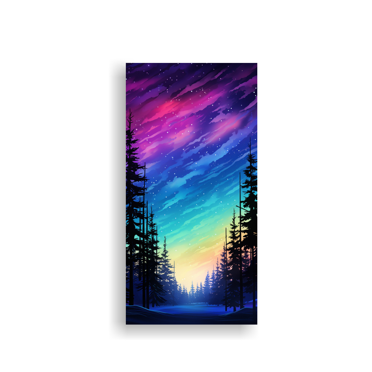 cuadro-estilo-galer-a-bosque-de-pinos-en-silueta-contra-un-crep-sculo-abstracto