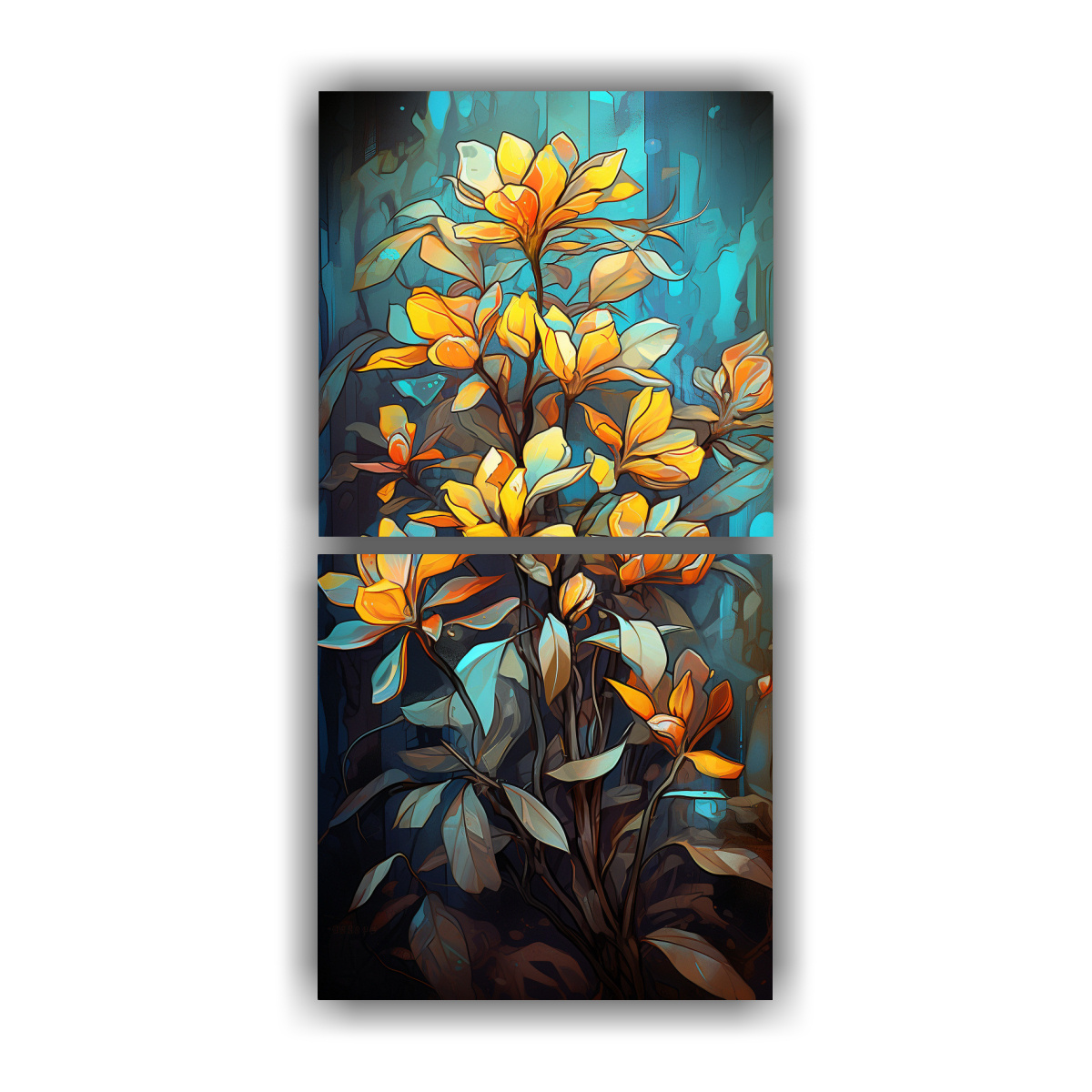 cuadro-estilo-galer-a-con-dos-telas-en-bastidor-rbol-de-mango-en-colores-apagados-atm-sfera-neonoir-neo-pop-