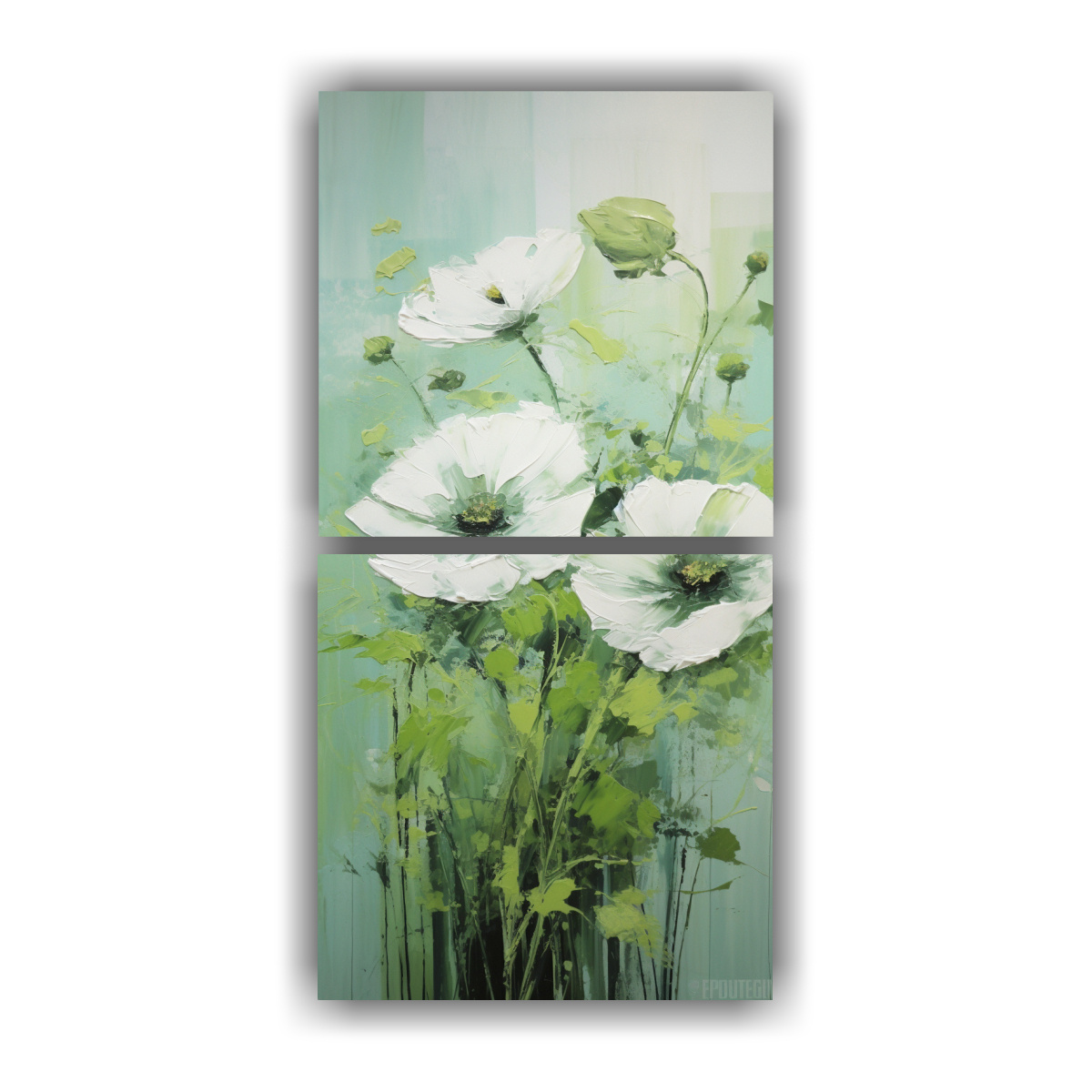 cuadro-minimalista-flores-verdes-en-bastidor