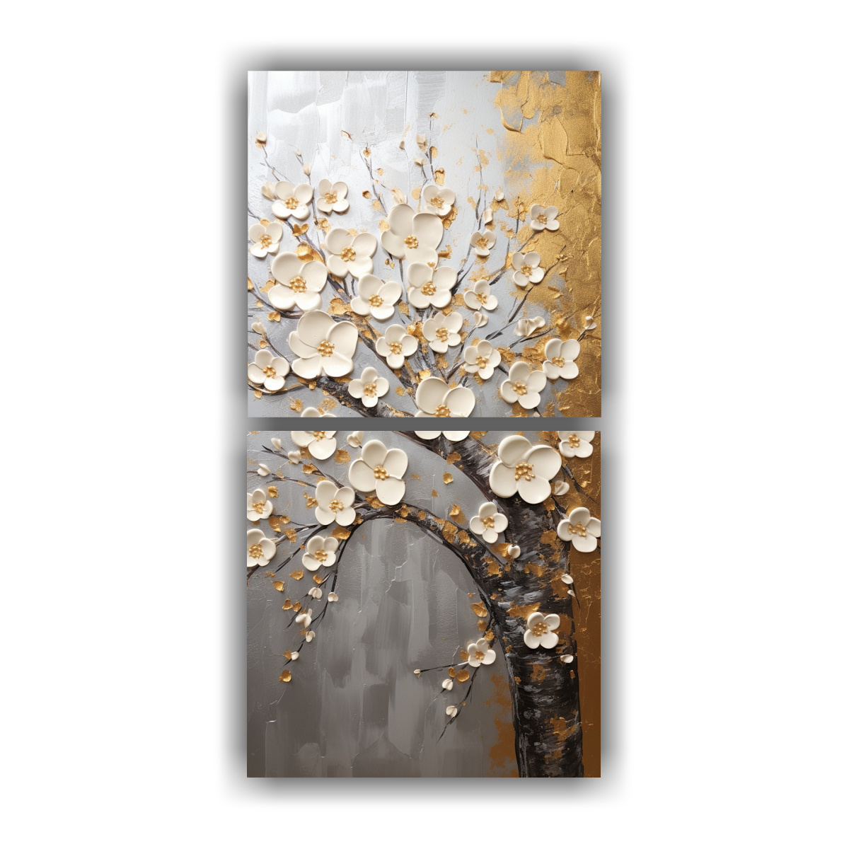 cuadro-moderno-interiores-pintura-en-lienzo-flores-de-cerezo-en-oro