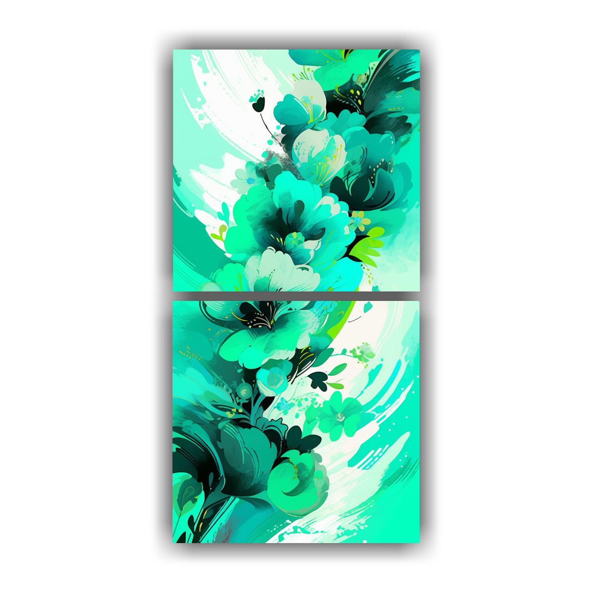 cuadro-originalidad-verde-y-turquesa-neonoir-ambiente-pinturas-de-decoraci-n-