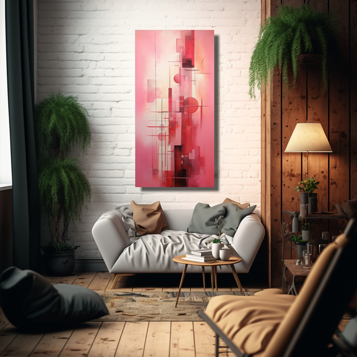 cuadro-patron-intenso-interiores-abstracto-rosa-1