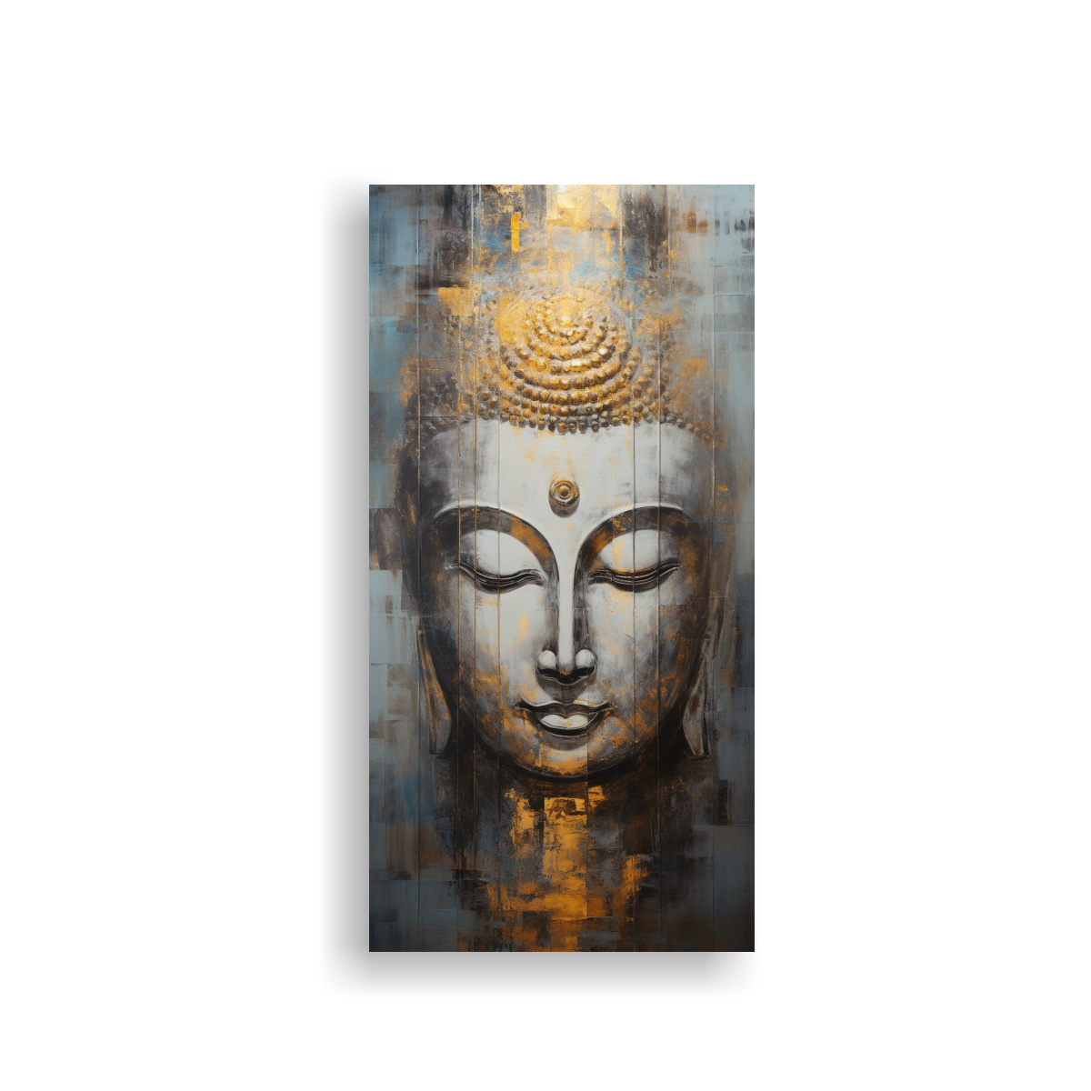 cuadro-patron-intenso-visual-buddha-oil-abstract-silver-and-gold-mo-decor-paintings