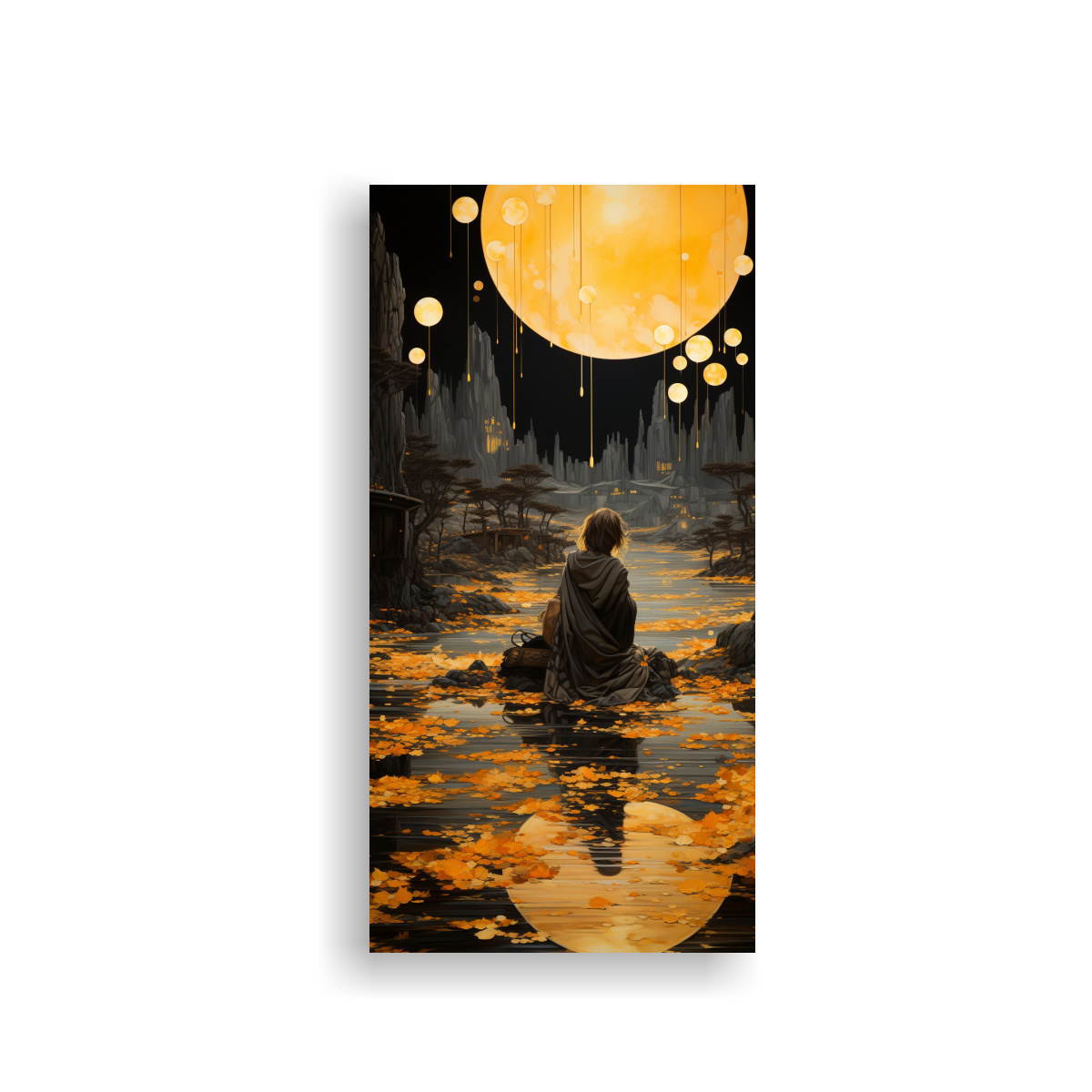 cuadro-simplicidad-con-luna-y-monta-as