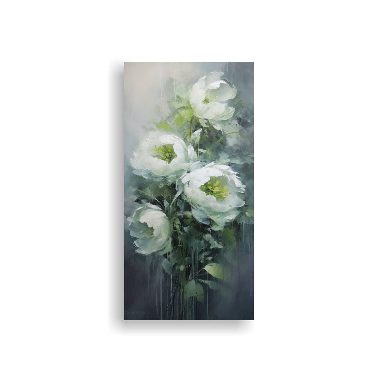 cuadro-tela-canvas-green-peonies-estilo-decorativo