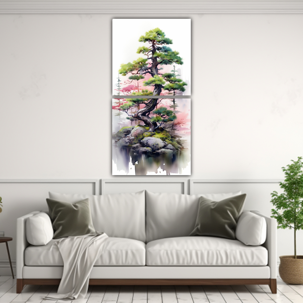 cuadros-abstractos-con-rbol-de-bons-i-de-abeto-en-colores-de-acuarela-1