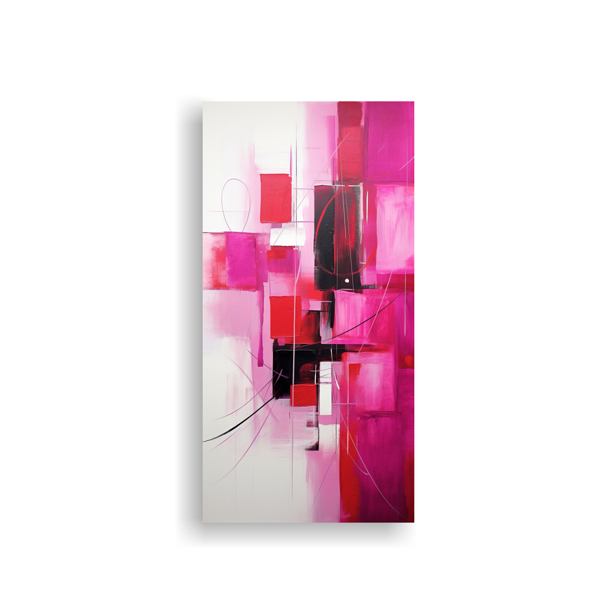 cuadros-abstractos-fucsia-de-arte-moderno-representativo