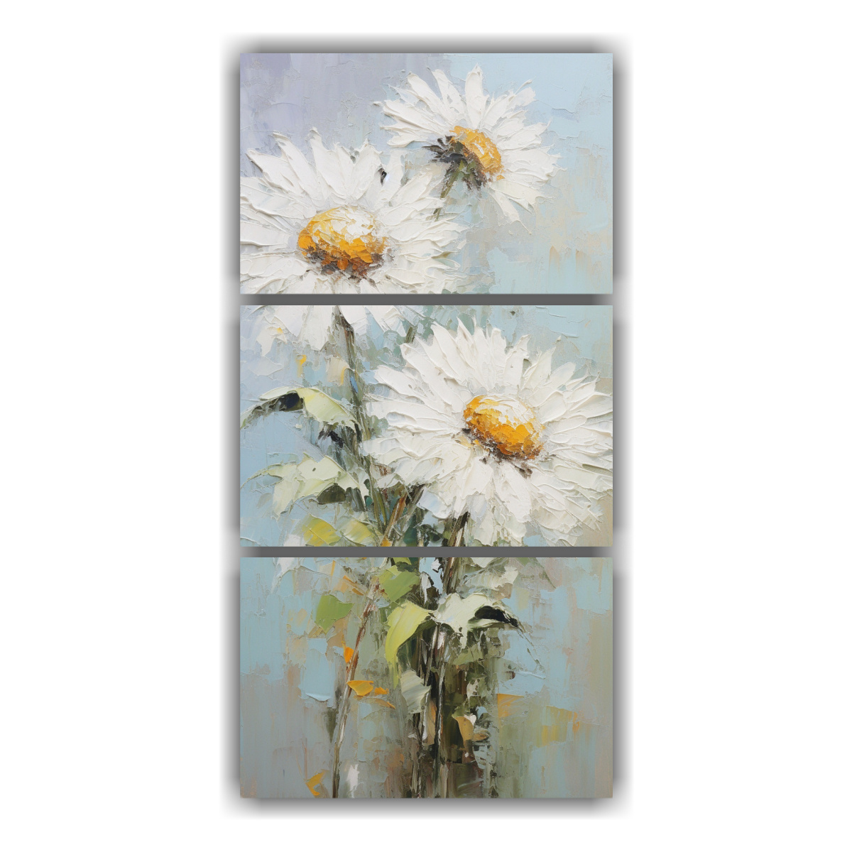 cuadros-acuarela-girasoles-blancos-armon-a-crom-tica-estilo-