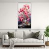 cuadros-acuarela-para-oficina-pintura-abstracta-de-colores-fucsia-bonsai-1