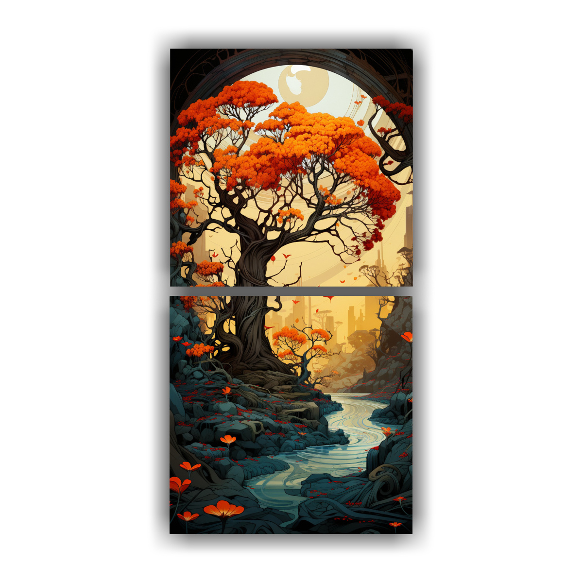 cuadros-c-lidos-enigm-ticos-banyan-tree-en-colores-amarillo-y-rojo-atm-sfera-neonoir