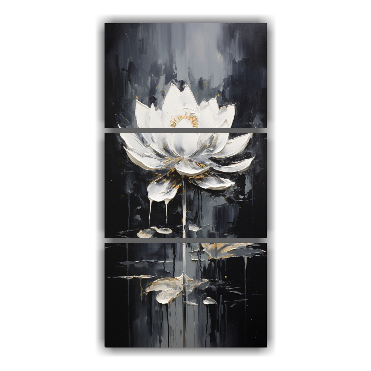 cuadros-colores-elegancia-estilo-loto-negro-sobre-lienzo