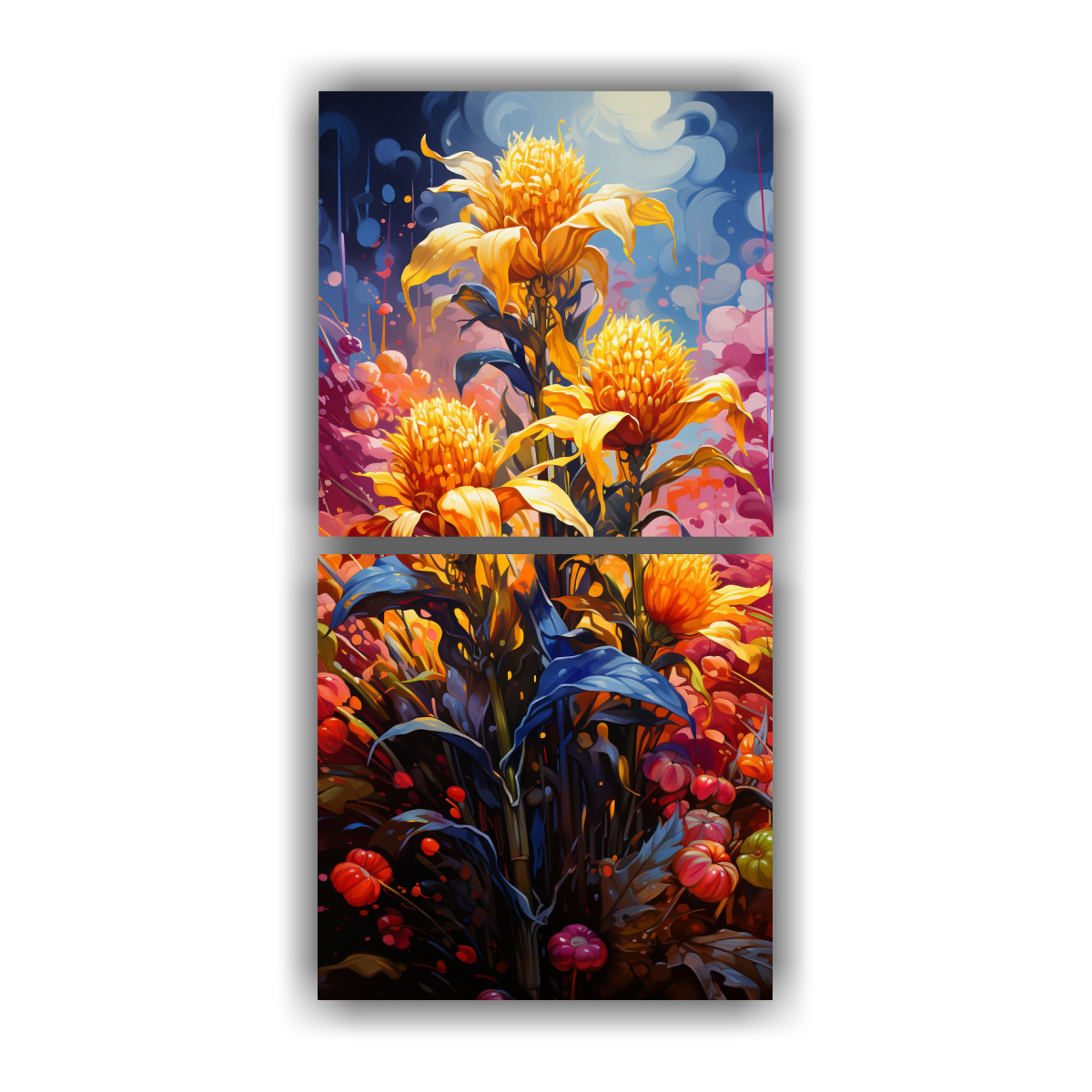 cuadros-composici-n-visi-n-granos-de-ma-z-en-amarillo-y-p-rpura-ambientaci-n-neonoir