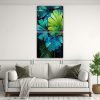 cuadros-de-decoraci-n-con-composici-n-de-dos-lienzos-de-hojas-de-palmera-en-tonos-verde-y-turquesa-con-atm-sfera-neonoir-1