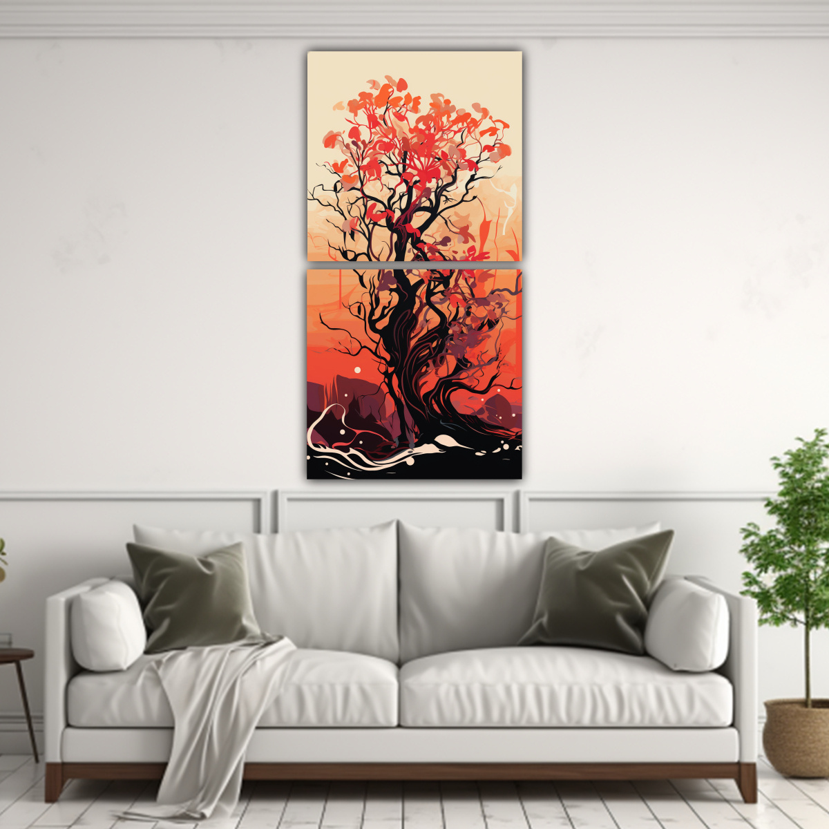 cuadros-de-decoraci-n-para-el-hogar-con-composici-n-de-un-rbol-de-manglar-en-colores-rojo-y-naranja-con-atm-sfera-neonoir-1