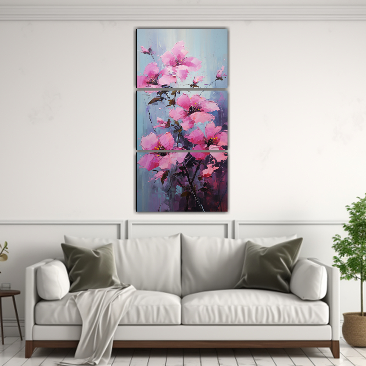 cuadros-de-tela-florales-en-negro-y-rosa-set-de-3-1