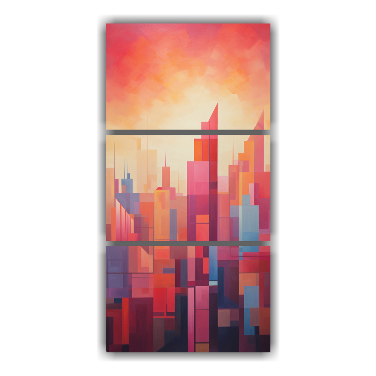 cuadros-decorativos-abstractos-de-la-vibrante-silueta-urbana-de-una-ciudad-