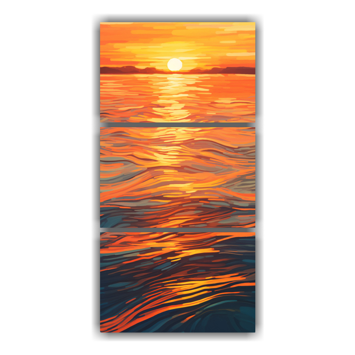 cuadros-decorativos-abstractos-ondas-adorables-al-atardecer