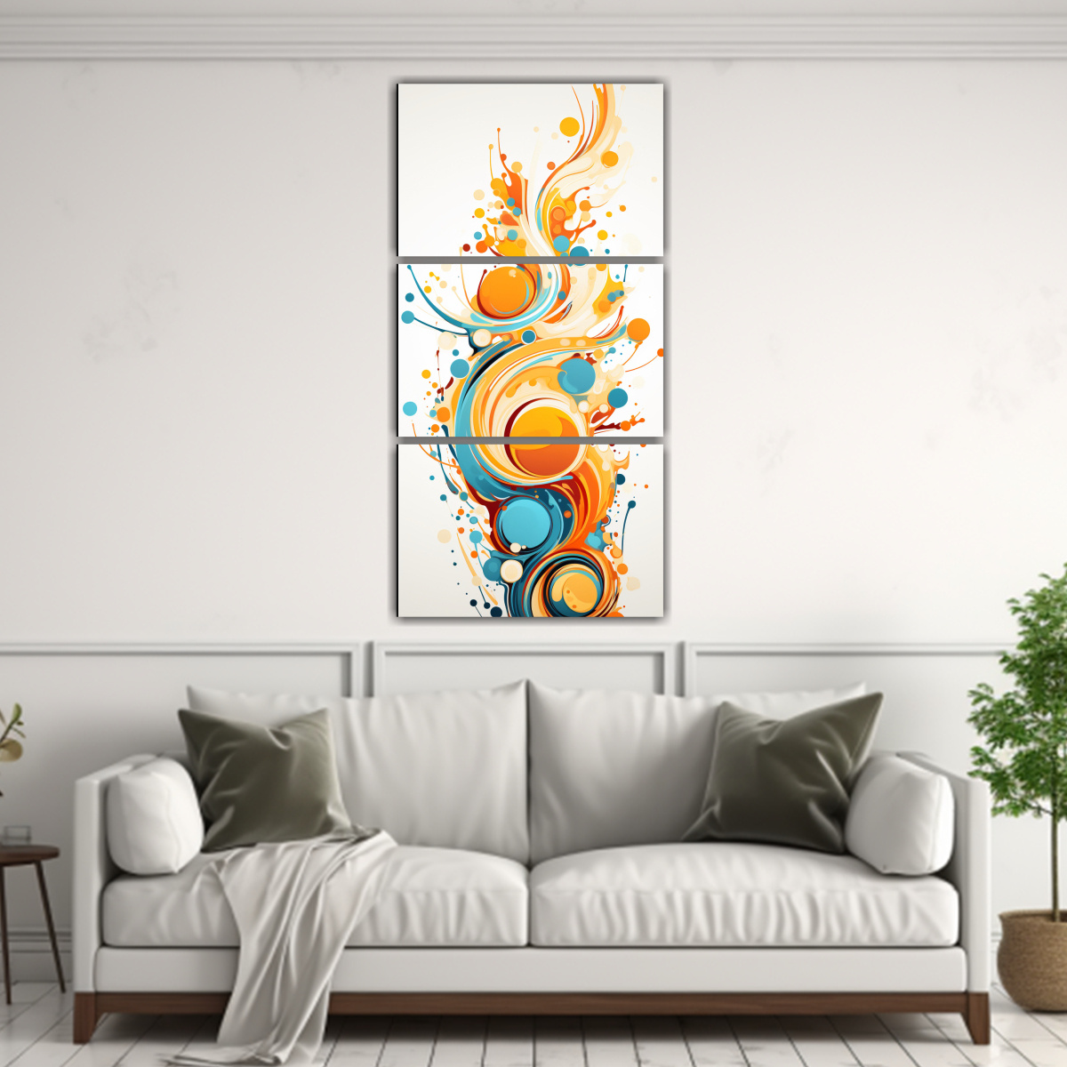 cuadros-decorativos-coloridos-con-flujo-de-pintura-en-naranja-y-amarillo-1