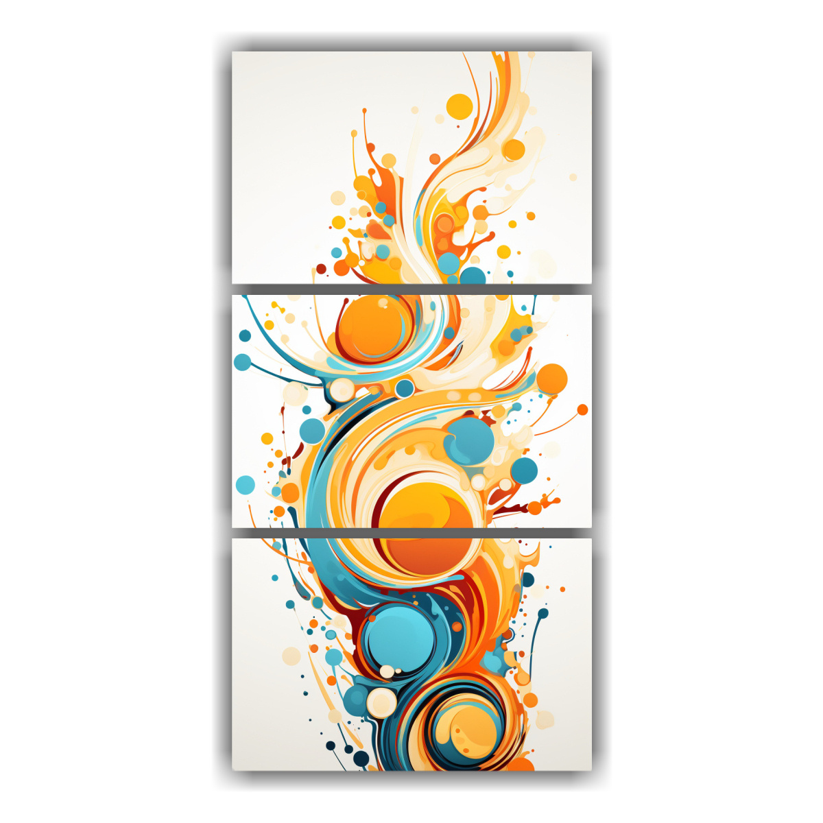 cuadros-decorativos-coloridos-con-flujo-de-pintura-en-naranja-y-amarillo