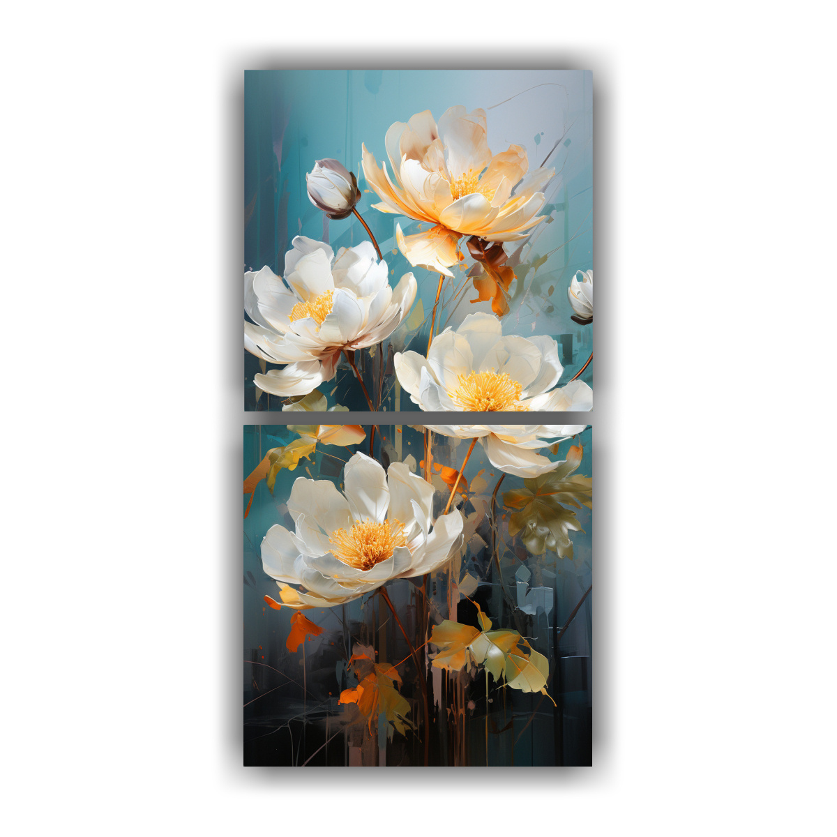 cuadros-decorativos-intensidad-a-flores-de-loto-p-rpura-y-turquesa