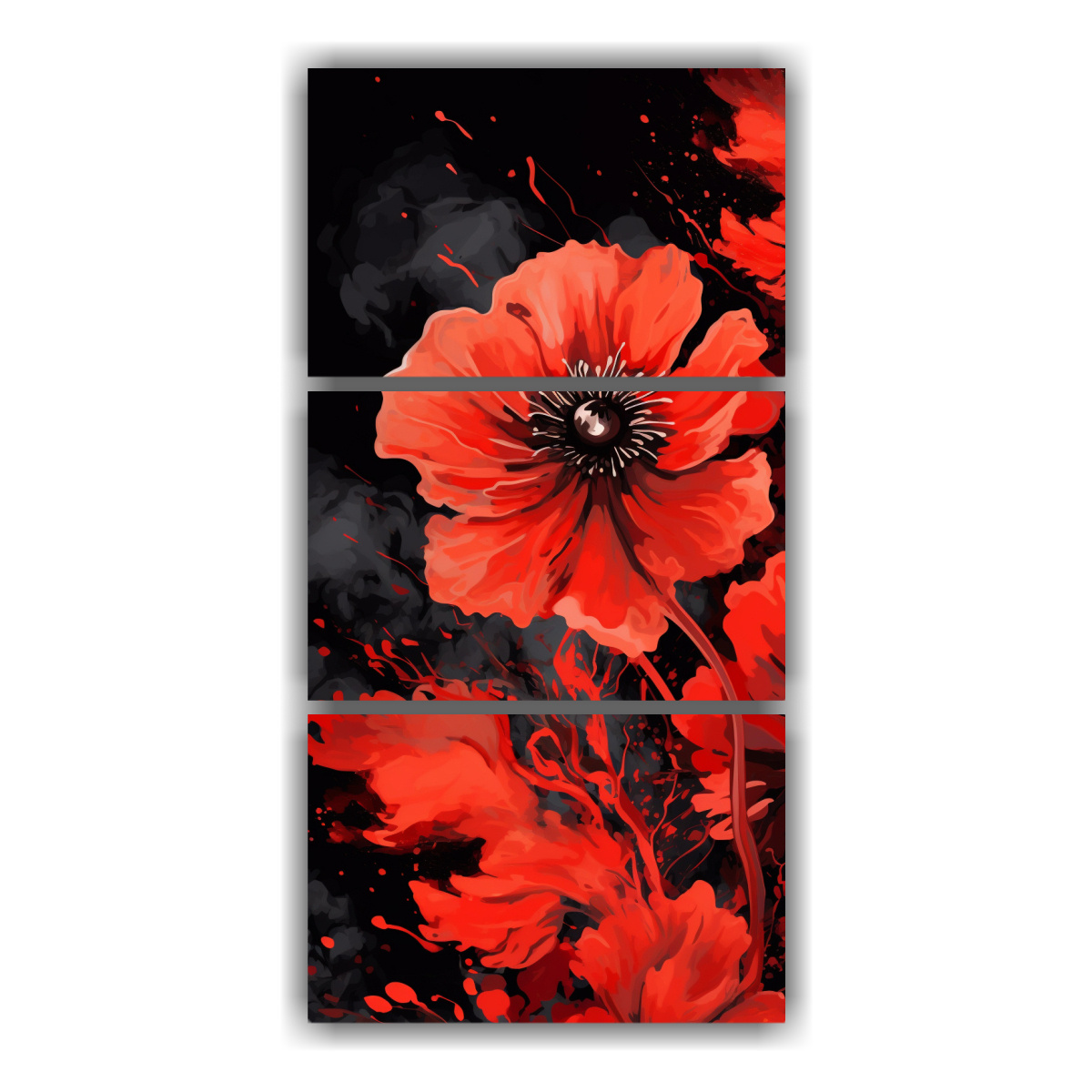 cuadros-decorativos-modernos-en-rojo-y-negro-estilo-neonoir-