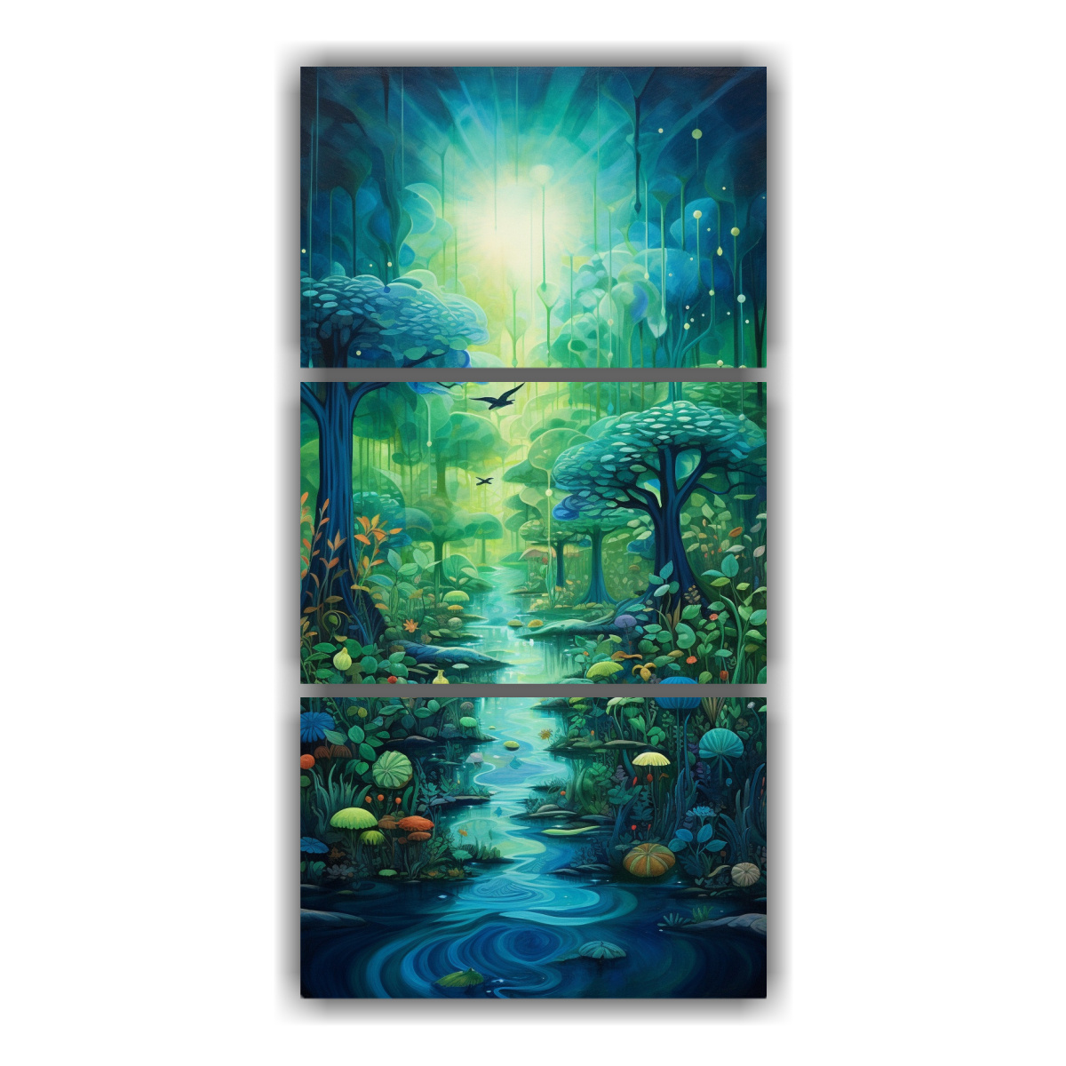 cuadros-decorativos-para-cocina-tranquilidad-feliz-en-azul-y-verde