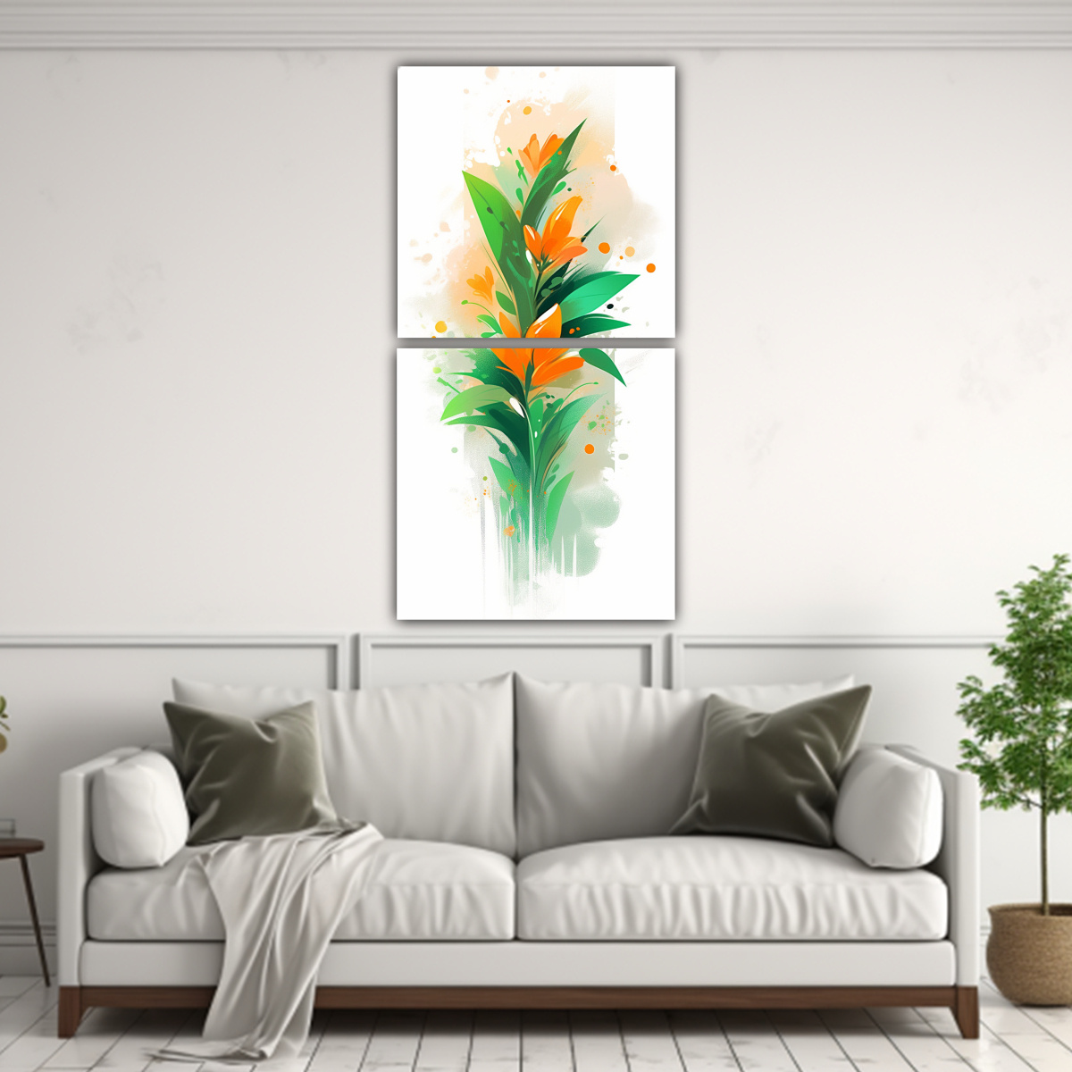 cuadros-estilo-galeria-ba-o-color-verde-y-naranja-neonoir-1